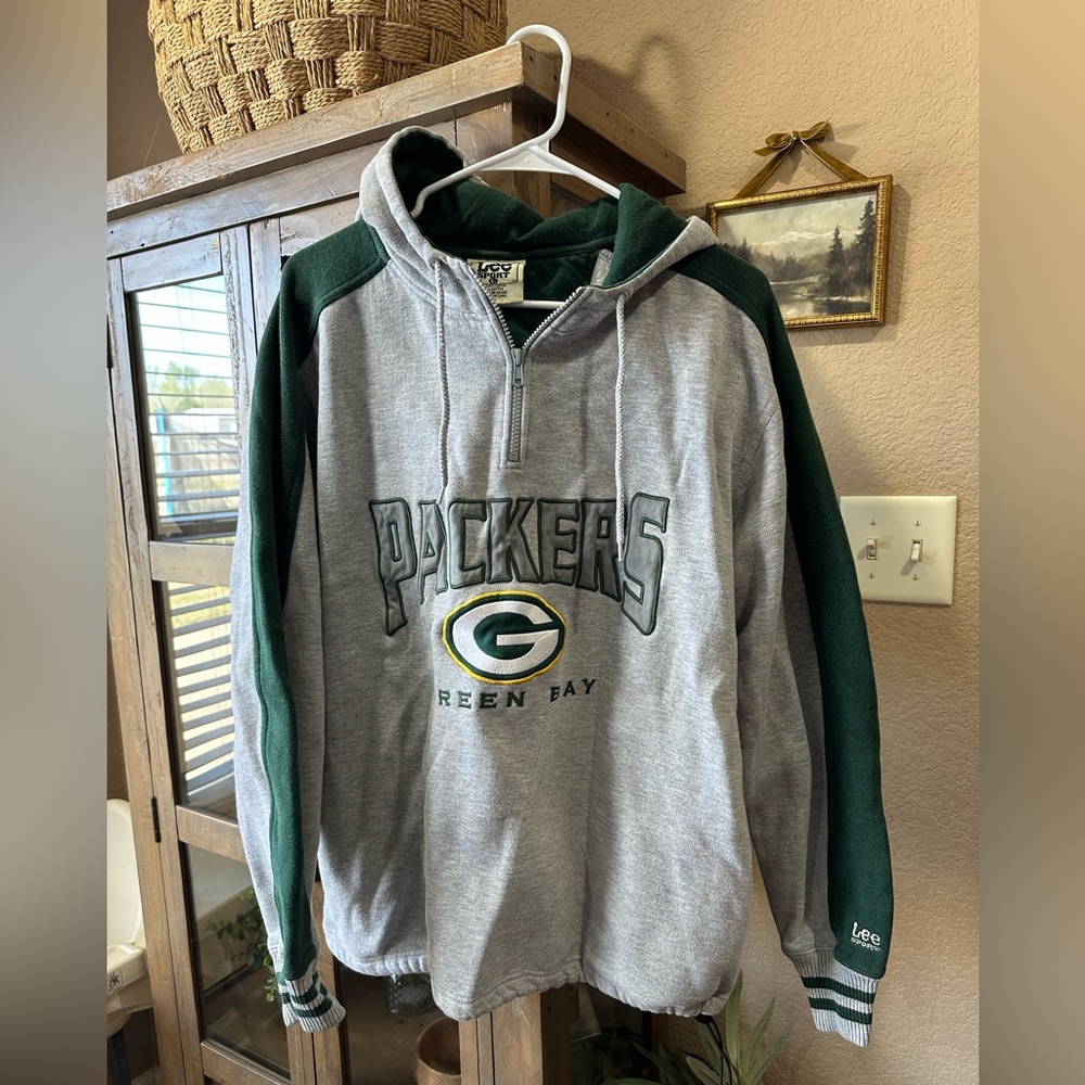 Vintage Green Bay packers hoodie large